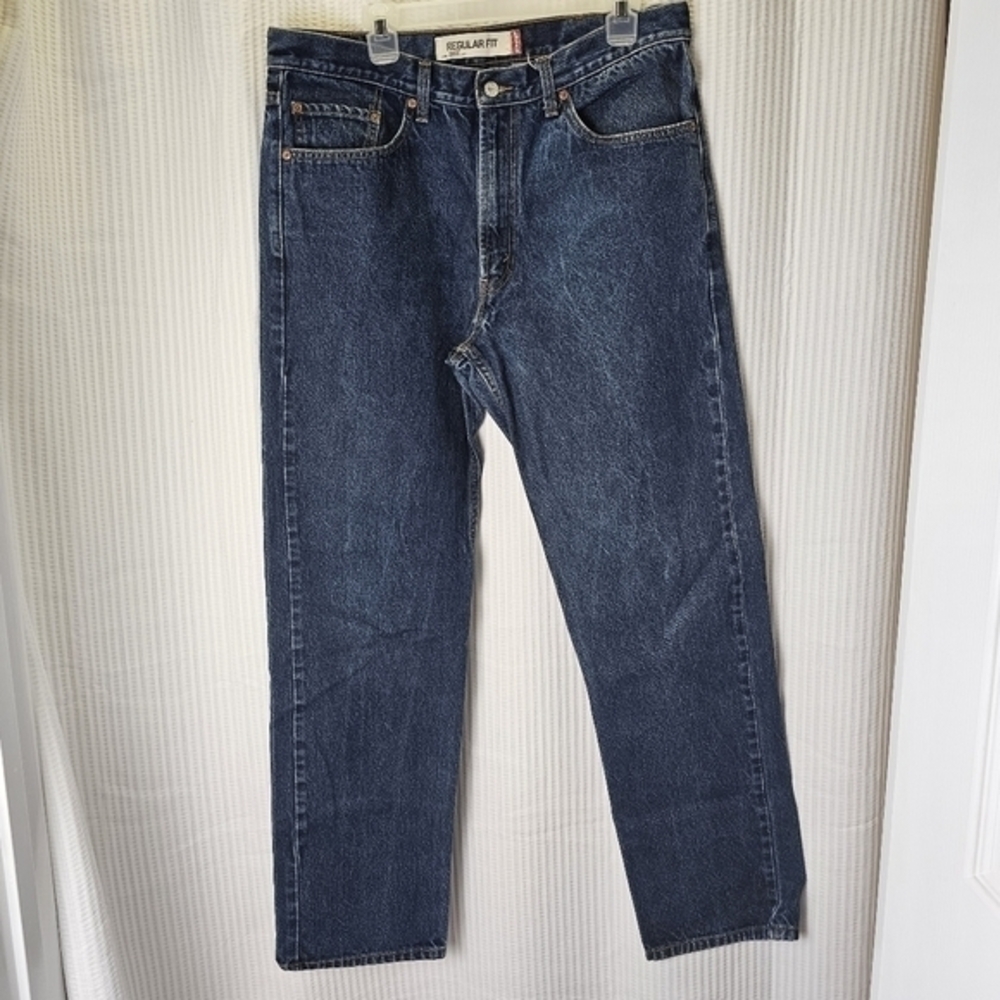 Vintage Levi's‎ 505 Blue Jeans Denim 38x34 Dark Wash Timeless